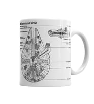 Star Wars Melennium Falcon Kupa Bardak Porselen