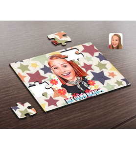 BK Gift Kişiye Özel 8 Mart Bugün Benim Karikatürlü Ahşap Puzzle-1