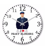 Peaky Blinders 02 Duvar Saati Bombeli Gercek Cam