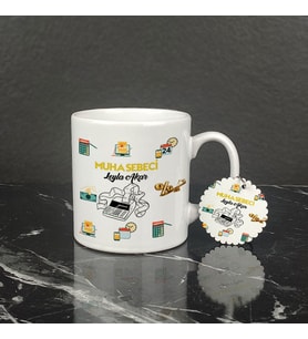 Muhasebeci Kupa Bardak ve Anahtarlık Set 003