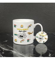 Muhasebeci Kupa Bardak ve Anahtarlık Set 003