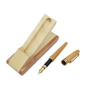 Bambu Dolma Kalem Ah?ap Kutulu Hediye Set 0.5mm Iraurita Nib