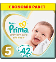 Prima Premium Care Bebek Bezi Beden:5 (11-16Kg) Junior 42 Adet Ekonomik Pk