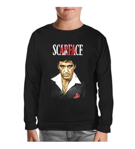 Scarface Siyah Çocuk Sweatshirt