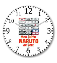 Meu Jeito Naruto de Ser Duvar Saati Bombeli Gercek Cam