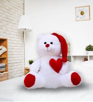 Özgüner Sevgili Uykucu 80 cm Ayıcık (%100 Yerli) (Beyaz)