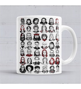 Game Of Thrones Faces Kupa Bardak Porselen