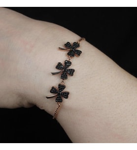 Yonca Gümüş Ayarlı Bileklik inlove Gümüş