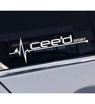 Kia Ceeds Yan Cam Sticker Oto Kapı  Aksesuar 20cmx7cm