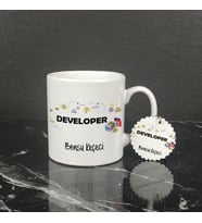 Developer Kupa Bardak ve Anahtarlık Set
