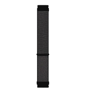 Microsonic Samsung Gear S3 Classic Hasırlı Kordon Woven Sport Loop Siyah