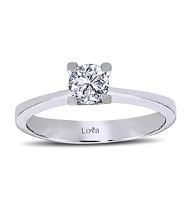 Lova F Renk 0,46 Karat Pırlanta Tektaş Yüzük - 1060012