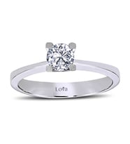 Lova F Renk 0,46 Karat Pırlanta Tektaş Yüzük - 1060012