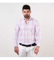 MUGİ RAHAT KESİM CEPLİ YAZLIK ERKEK GÖMLEK (Pembe)