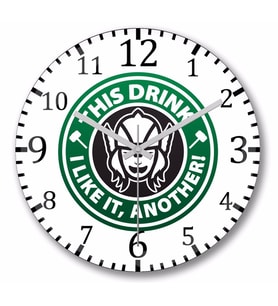 Thor This Drink I Like it Another Duvar Saati Bombeli Gercek Cam