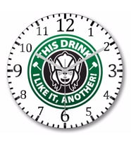 Thor This Drink I Like it Another Duvar Saati Bombeli Gercek Cam