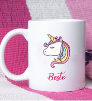 Unicorn Tasarımlı Kişiye Özel Unicorn Kupa Bardak
