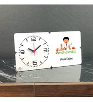 Gıda Mühendisi Ahşap Masa Saati