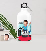 BK Gift Kişiye Özel Bay Bilgisayar Mühendisi Karikatürlü Metal Suluk 500 Ml 1