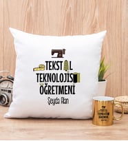Tekstil Teknolojisi Öğretmeni Yastık ve Gold Kupa Bardak
