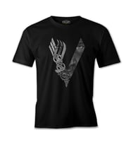 Vikings - Logo Eyes Siyah Erkek Tshirt
