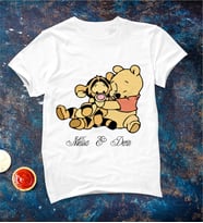 Kişiye Özel Winnie & Tigger tişörtü ( Büyük & Çocuk )