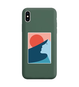 Koyu Yeşil Lansman Telefon Kılıfı Iphone XS
