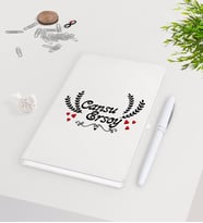BK Gift Kişiye Özel Sevgililer Günü Beyaz Defter Kalem Seti-30