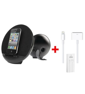 iLuv Stereo 30-Pin iPod/iPhone Masaüstü Speaker Dock/Lightning Çevirici Kablo