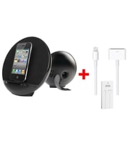 iLuv Stereo 30-Pin iPod/iPhone Masaüstü Speaker Dock/Lightning Çevirici Kablo