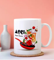 Kişiye Özel Aşçı Tasarımlı Beyaz Kupa