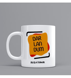 Espri Temalı "Darlandum" Hediye Kupa Bardak Kişiye Özel Hediye SZ14