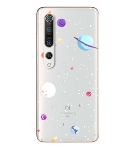 Gezegenler Tasarımlı Süper Şeffaf Silikon Telefon Kılıfı Xiomai Mi10-pro