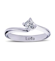 Lova H Renk 0,21 Karat Pırlanta Tektaş Yüzük - 1050079
