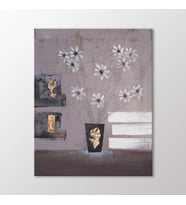 Arty Tablo Vazoda Çiçekler Tablo (Karışık)