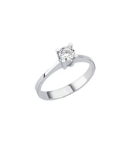 0.24Ct Pırlanta Tektaş Yüzük - 18K (Beyaz)