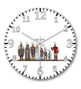 Game of Thrones House Stark And Tony Stark Duvar Saati Bombeli Ge