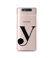 Samsung A80 Harf Tasarımlı Telefon Kılıfı Y-Harfi 