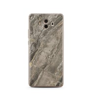 Gri Mermer Tasarımlı Süper Şeffaf Silikon Telefon Kılıfı Huawei Mate 10 Pro