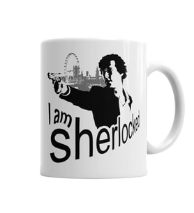 İ Am Sherlocked Sherlock  Holmes Kupa Bardak Porselen