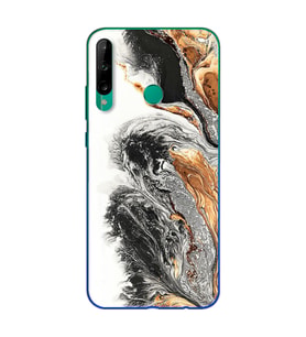 Mermer Tasarımlı Süper Şeffaf Silikon Telefon Kılıfı Huawei P40 Lite E
