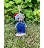 Amigurumi Oyun Arkadaşı Kedi Sid (Krem)