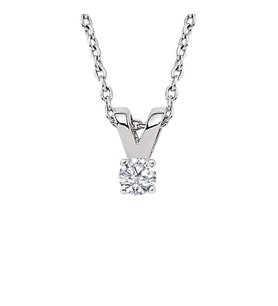 Tektaş Pırlanta Kolye 0,09 ct