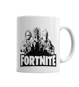 Fortnite Preto e Branco Kupa Bardak Porselen