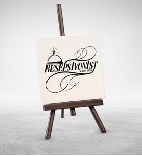 BK Gift Kişiye Özel Mesleki Resepsiyonist Şovaleli Doğal Taş  2