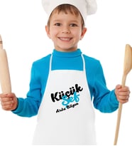 BK Gift Kişiye Özel Küçük Şef Erkek Çocuk Mutfak Önlüğü  3