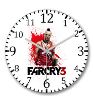 Far Cry 3 Vaas Duvar Saati Bombeli Gercek Cam