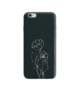 Iphone 6 Çizgi Tasarımlı Siyah Lansman Telefon Kılıfı