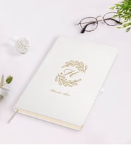 BK Gift Kişiye Özel Baş Harf İsim Tasarımlı Beyaz Defter-7