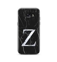 Samsung A5 (2015) Siyah Mermer Harf Tasarımlı Telefon Kılıfı Z-Harfi 